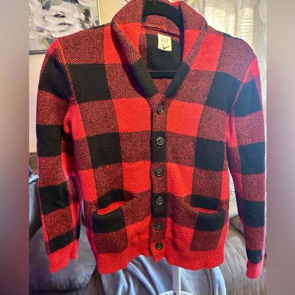 GAP Other - 2/$60 - Boys Buffalo Plaid Button Up Gap Sweater